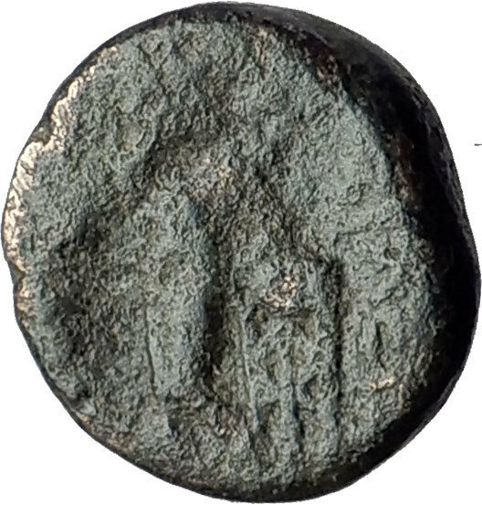 ANTIOCHOS III Megas 222BC RARE R1 Ancient Greek SELEUKID King Coin APOLLO i62202