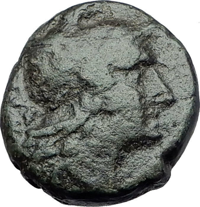 AMPHIPOLIS Macedonia 148BC RARE R1 Ancient Greek Coin ROMA & OAK WREATH i61553