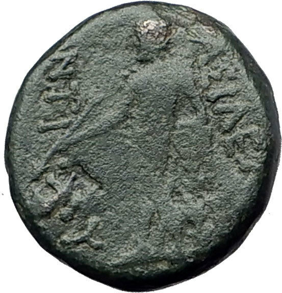 ANTIOCHOS III Megas 222BC RARE R1 Ancient Greek SELEUKID King Coin APOLLO i61573