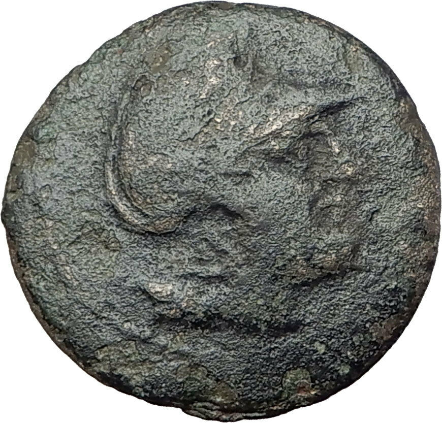 LYSIMACHOS Thrace King 305BC Lampsakos Ancient Greek Coin ATHENA TROPHY i61589