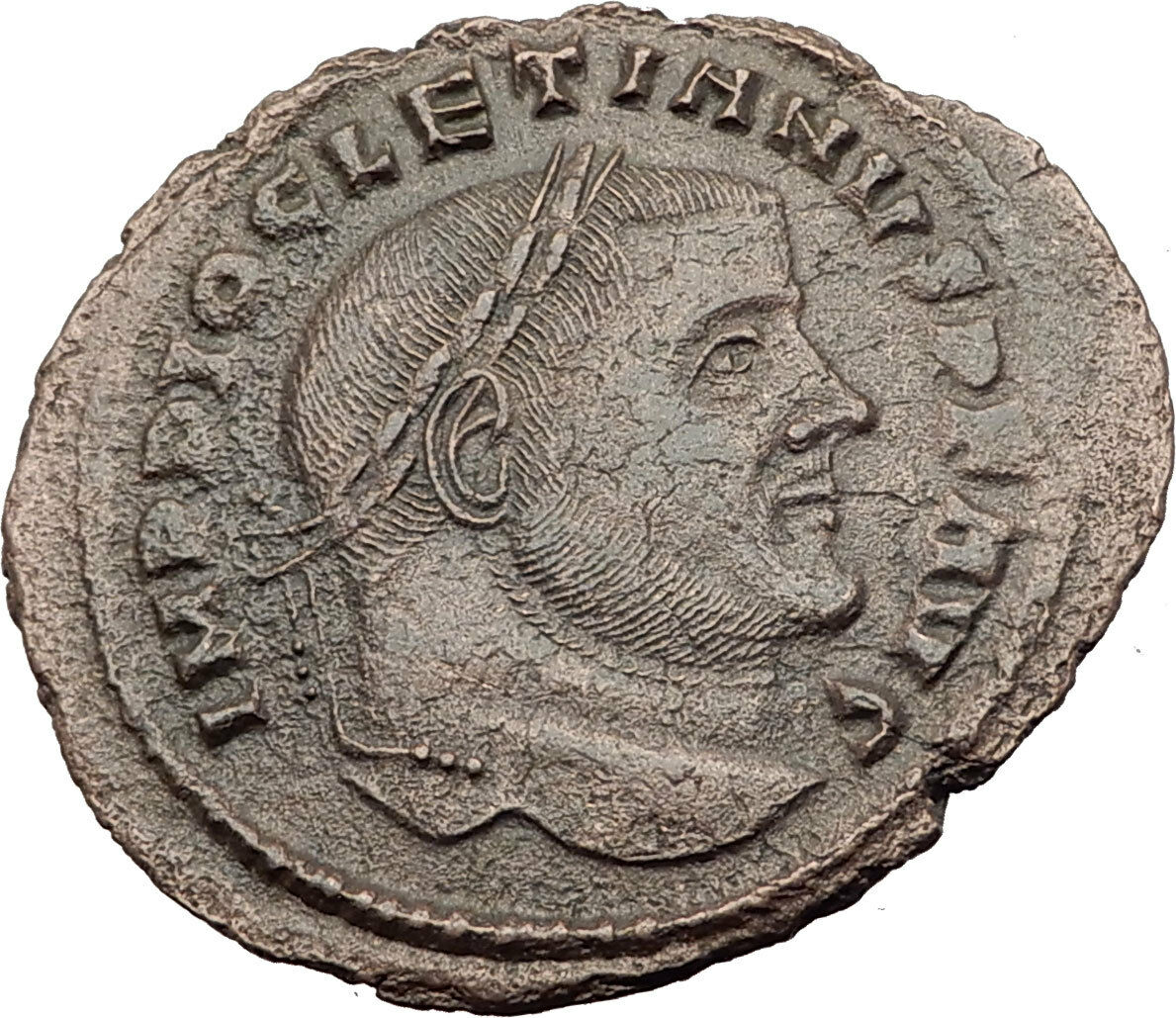 DIOCLETIAN 299AD Big Follis Authentic Ancient Roman Coin Carthago i63195