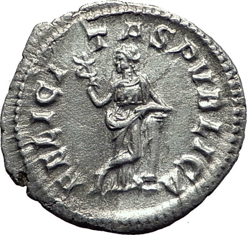 JULIA MAMAEA Severus Alexander Wife Silver Ancient Roman Coin Felicitas i63411