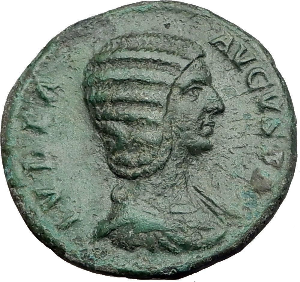 JULIA DOMNA Original 211AD Rome Authentic Ancient Roman Coin Hilaritas i64513