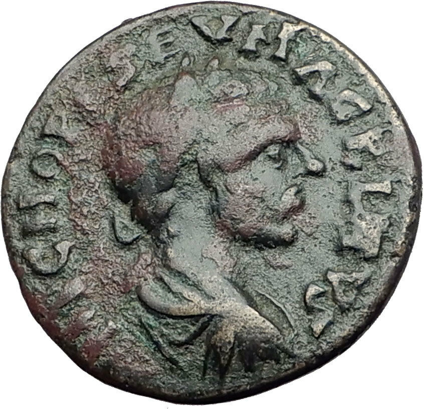 MACRINUS 217AD Parium Parion MYSIA Authentic Ancient Roman Coin GENIUS i64724