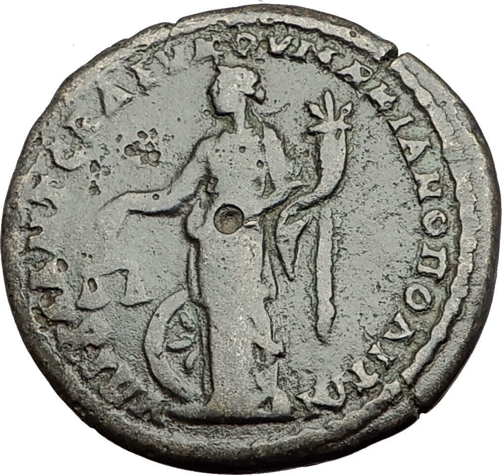 ELAGABALUS 218AD Marcianopolis Authentic Ancient Roman Coin NEMESIS i64938