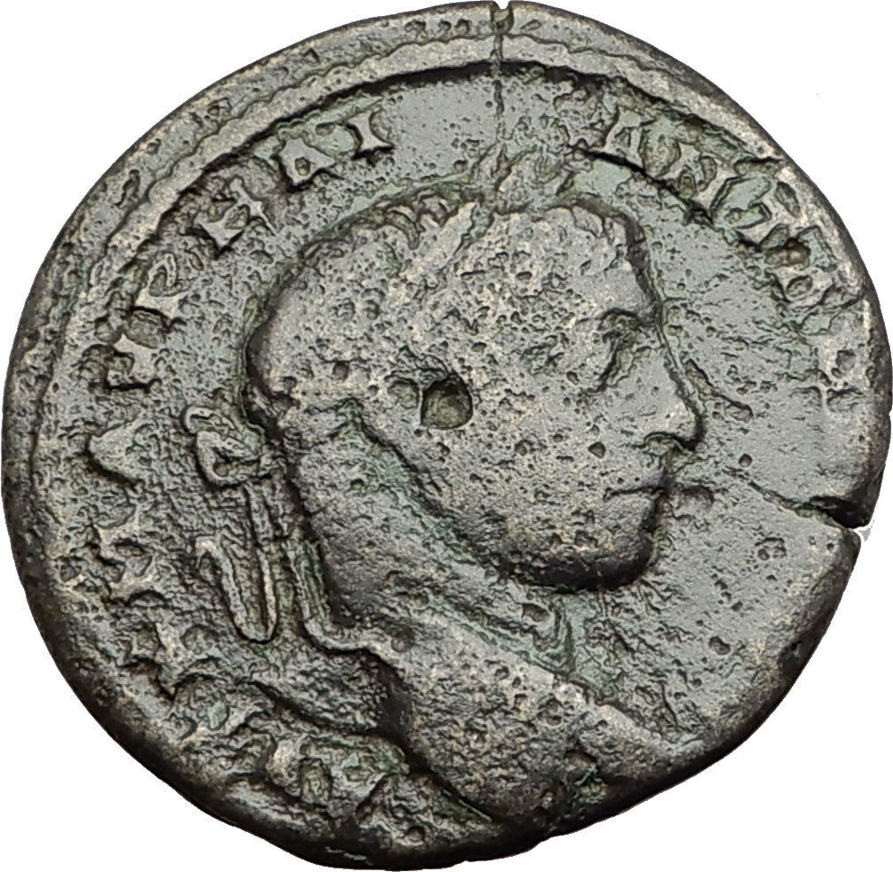 ELAGABALUS 218AD Marcianopolis Authentic Ancient Roman Coin NEMESIS i64938