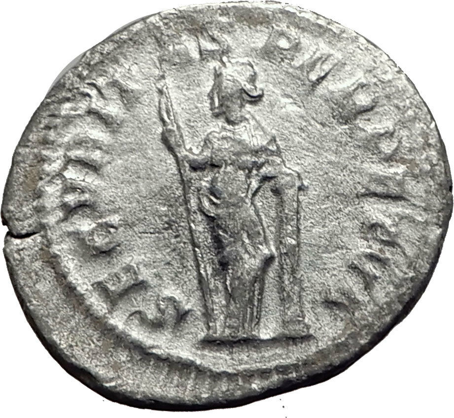 GORDIAN III 244AD Silver Authentic Genuine Ancient Roman Coin Security i64978