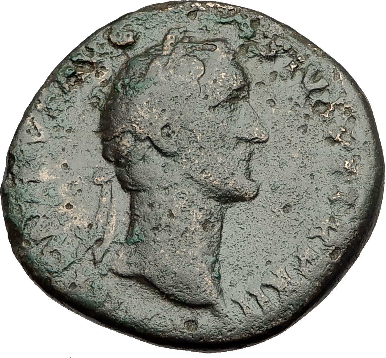 Antoninus Pius 151AD Rome Sestertius Original Ancient Roman Coin AEQUITAS i65127