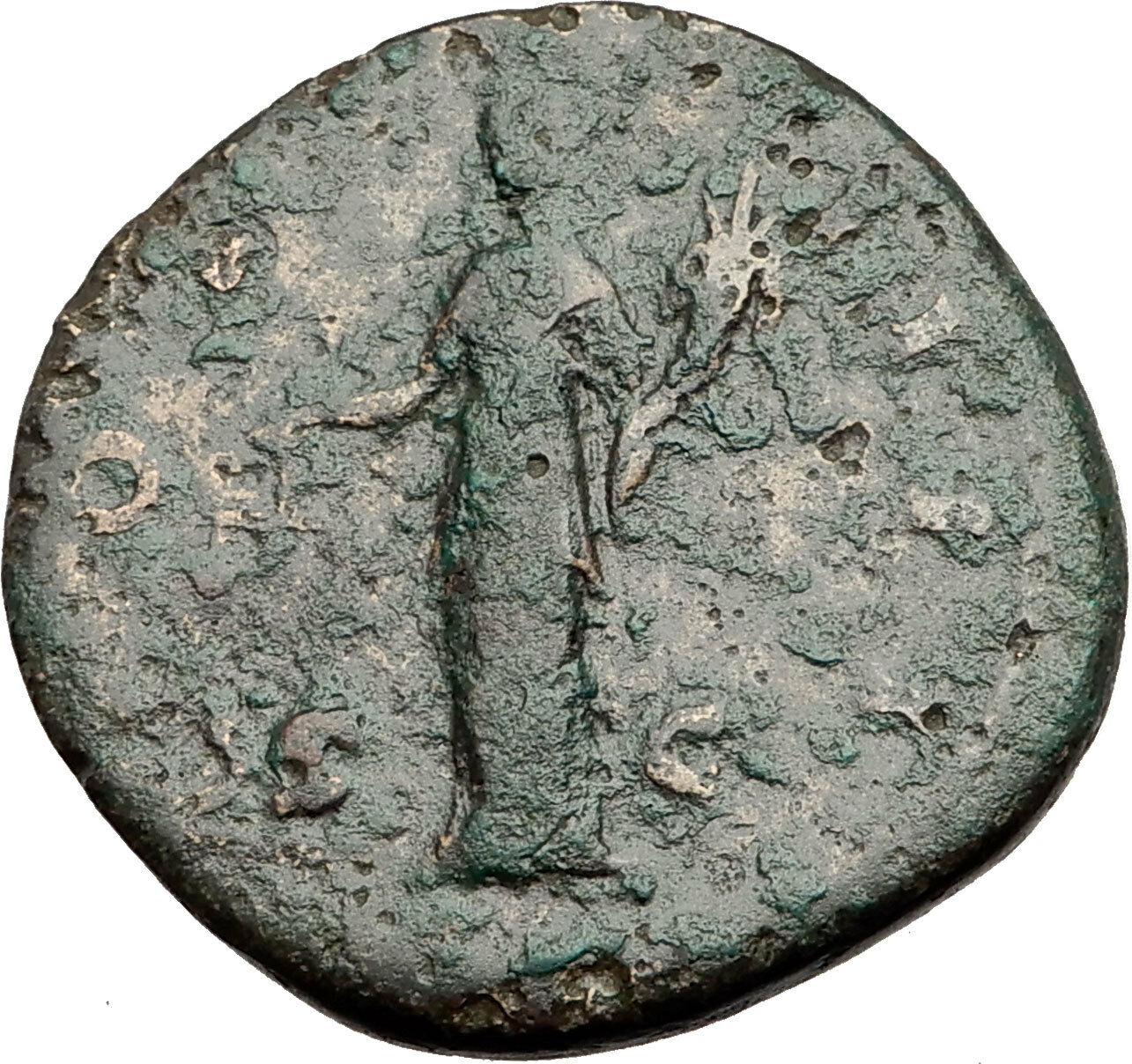 Antoninus Pius 151AD Rome Sestertius Original Ancient Roman Coin AEQUITAS i65127