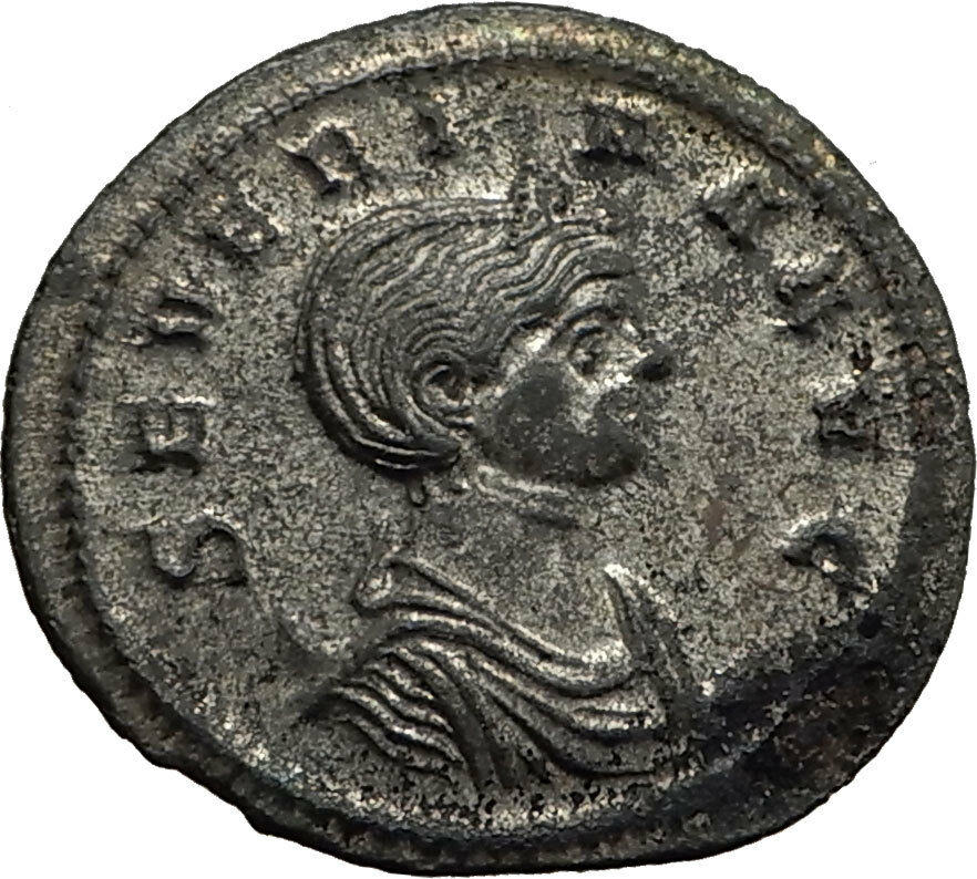 SEVERINA Aurelian wife 274AD Rome Authentic Ancient Roman Coin FIDES SOL i65436