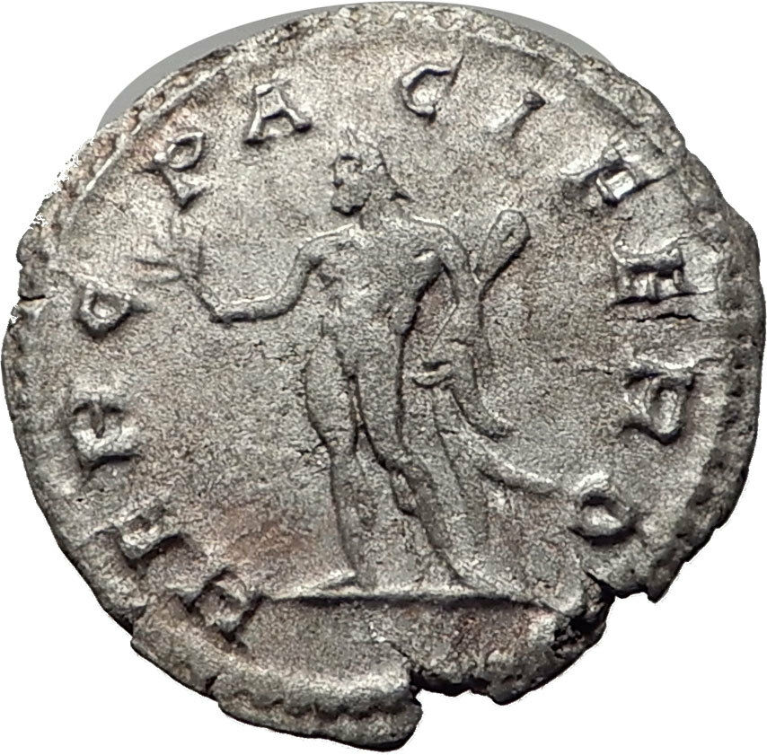 POSTUMUS 260AD Silver Authentic Ancient Roman Coin Hercules Heracles i65352