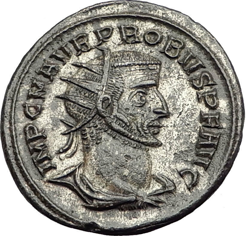 PROBUS receiving globe from Jupiter 276AD Authentic Ancient Roman Coin i65133