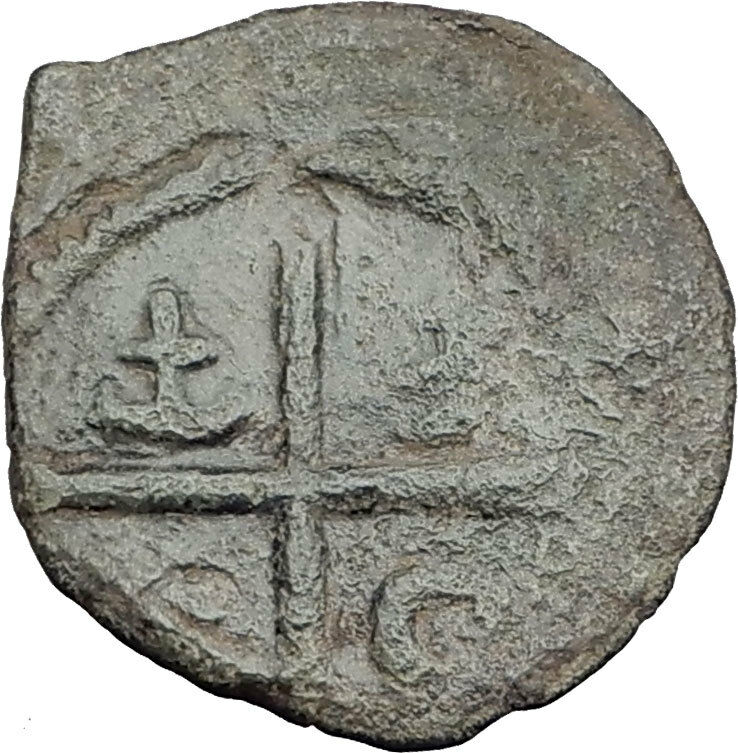 CRUSADERS of Antioch Tancred Ancient 1101AD Byzantine Time Coin St Peter i65119