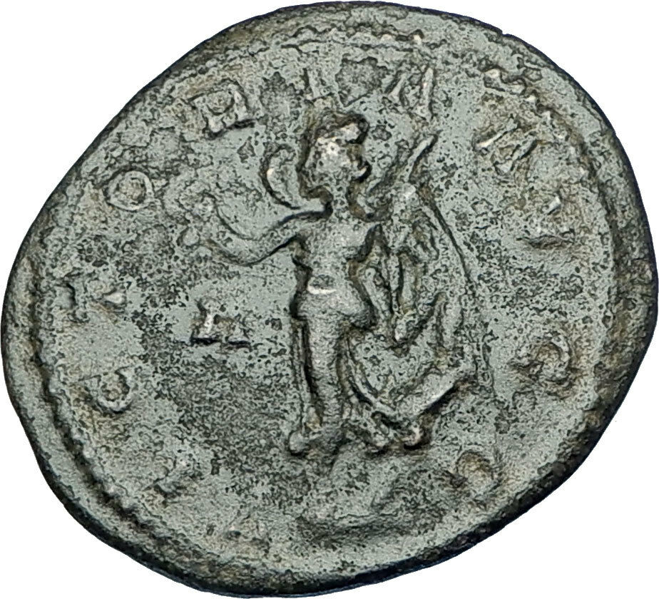 CARINUS Original 284AD Lugdunum Authentic Ancient Roman Coin VICTORY i65842