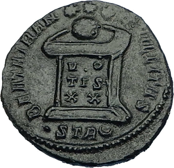 CRISPUS son of Constantine I the Great 322AD Ancient Roman Coin ALTAR i65731