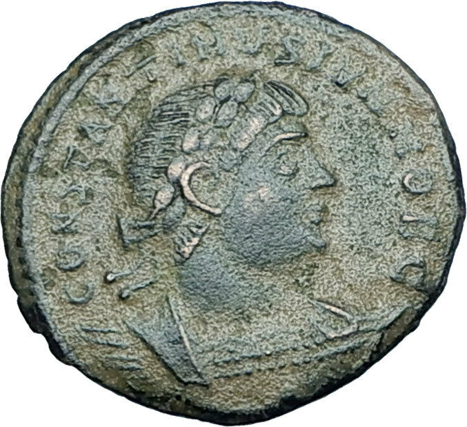 CONSTANTINE II Jr Genuine 330AD Authentic Ancient Roman Coin SOLDIERS i65901