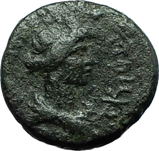 PERGAMON in Mysia 40AD Authentic Ancient Greek Coin ROMAN SENATE & ROMA i66572