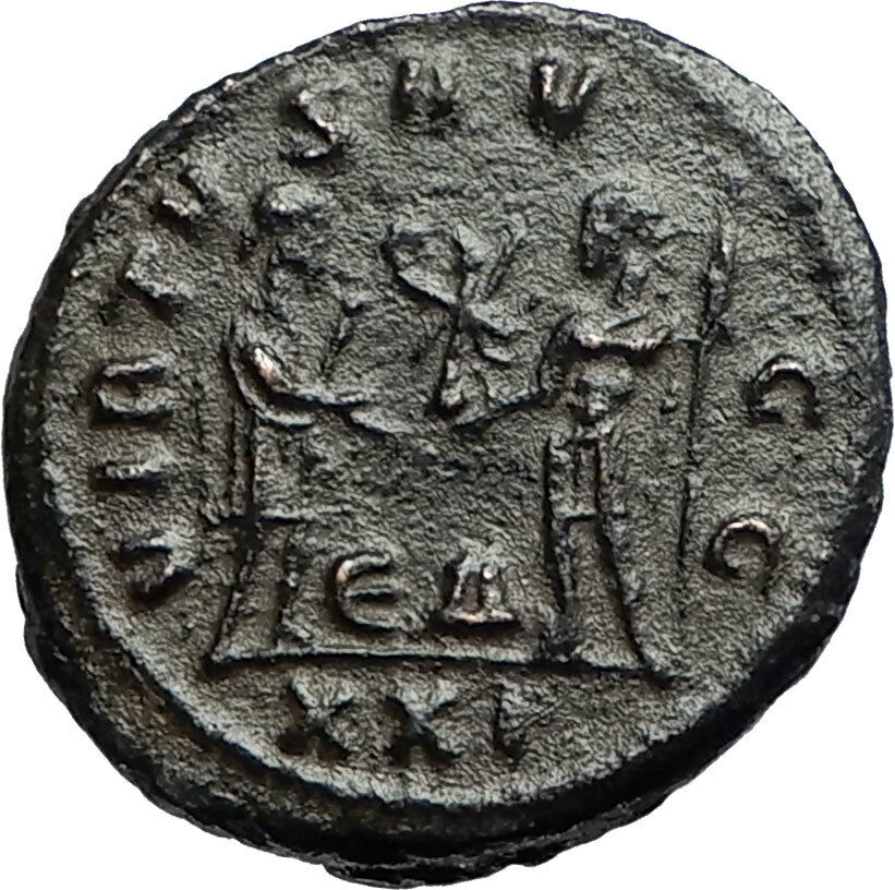 CARINUS w Carus on Authentic Ancient 283AD Genuine Roman Coin of Antioch i67234