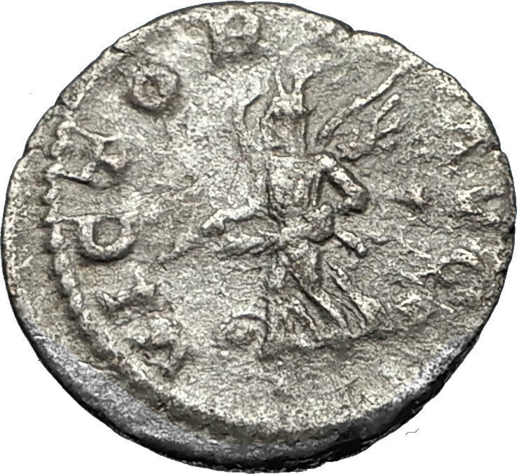 ELAGABALUS 220AD Rome Authentic Ancient Silver Roman Coin Victory i67338