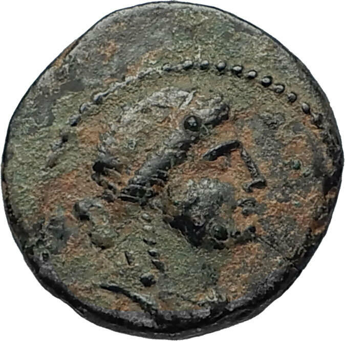 ANTIOCH Seleukis Roman Emperor NERO Time 55AD Ancient Greek Coin w APOLLO i67450