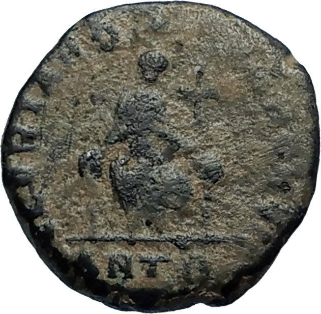 EUDOXIA Arcadius Wife 400AD Authentic Ancient Roman Coin GOD's HAND CROSS i67704