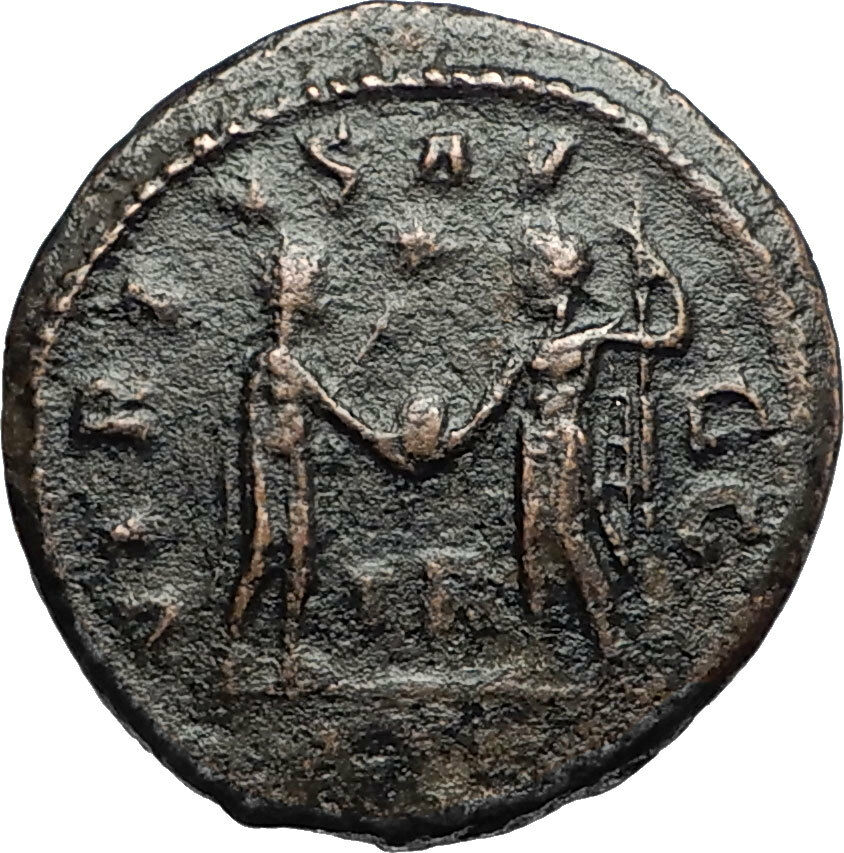 NUMERIAN w Jupiter or Carus Authentic Ancient 283AD Roman Coin Tripolis i67266