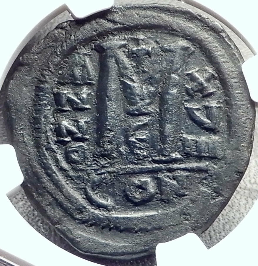 JUSTINIAN I the GREAT 527AD Follis Authentic Ancient Byzantine Coin NGC i68775