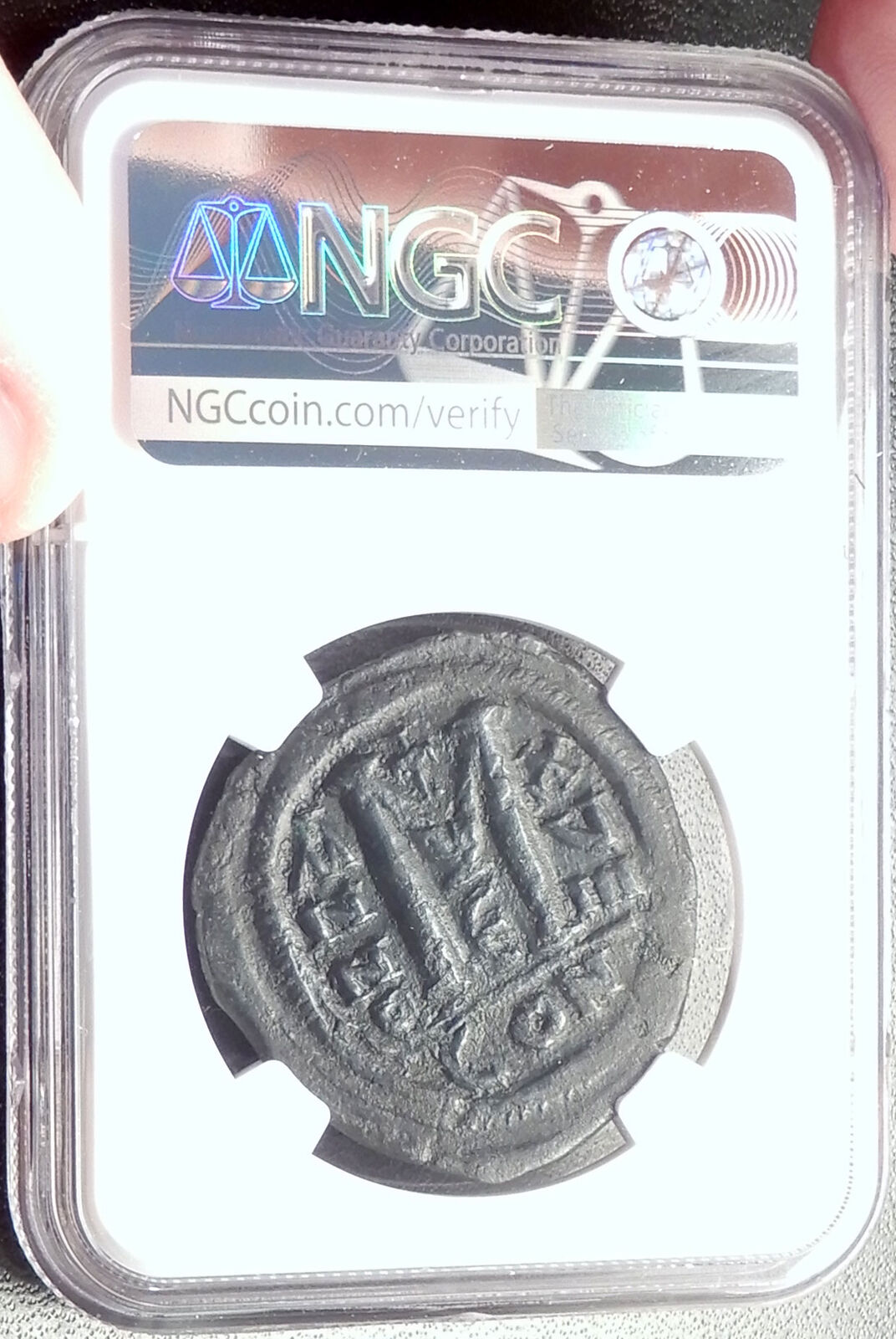 JUSTINIAN I the GREAT 527AD Follis Authentic Ancient Byzantine Coin NGC i68775