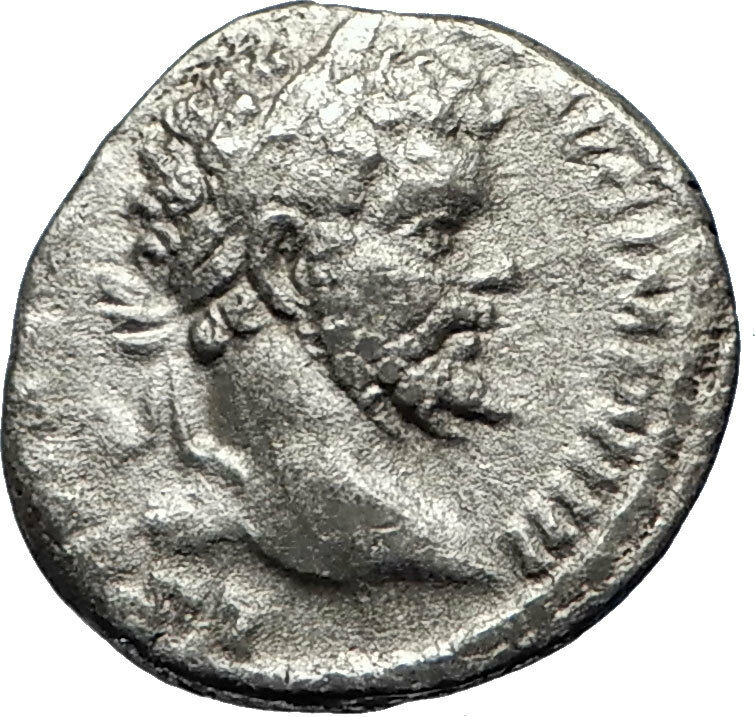 SEPTIMIUS SEVERUS 197AD Rome Silver Ancient Roman Coin LIBER Dionysos i69463