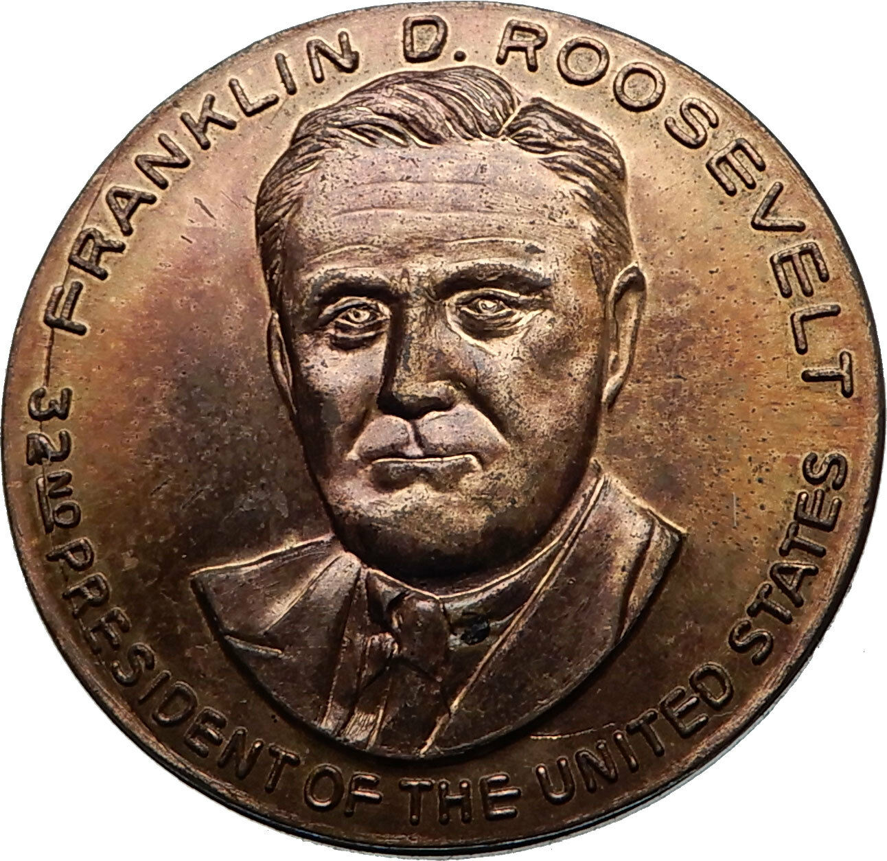 FRANKLIN DELANO ROOSEVELT United States USA President MEDAL w US Capitol i66983