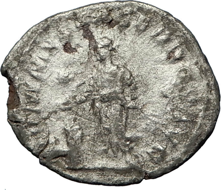 ELAGABALUS sacrificing over altar 221AD Rome Ancient Silver Roman Coin i69739