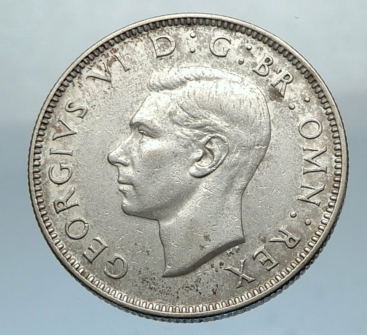 1943 United Kingdom Great Britain GEORGE VI Silver Florin 2Shillings Coin i66840