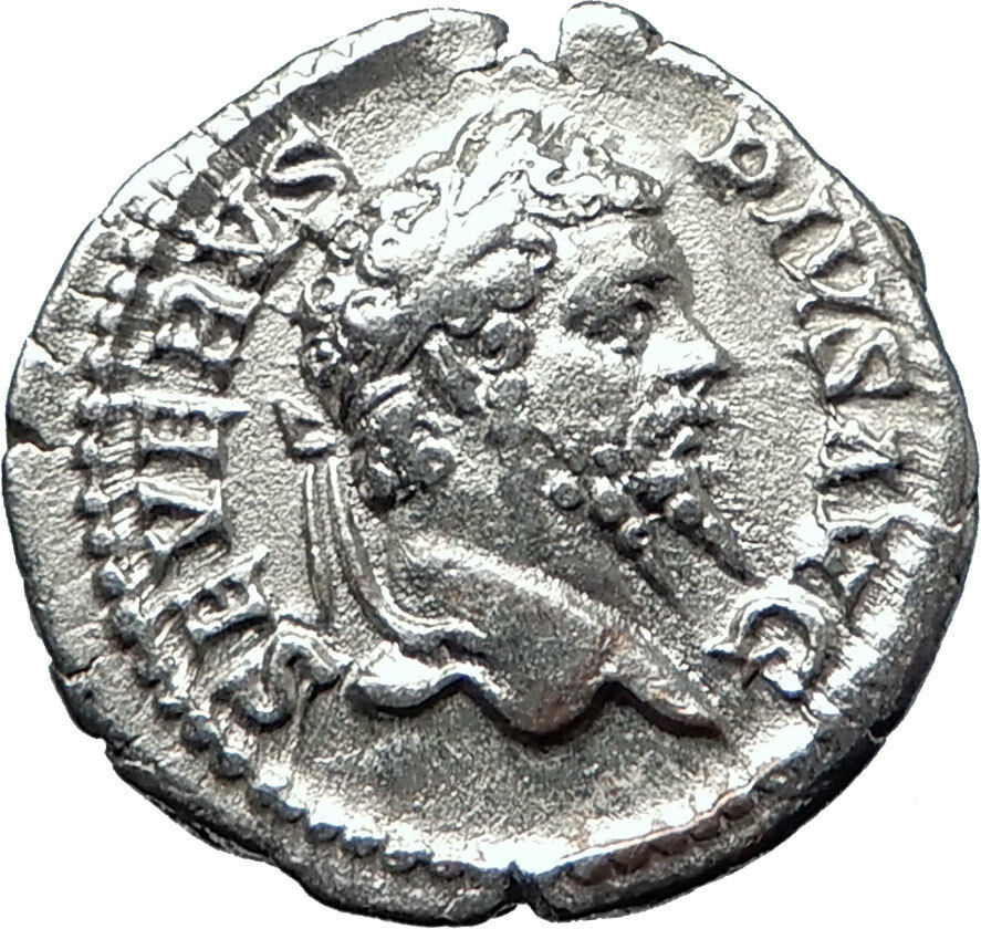 SEPTIMIUS SEVERUS 193AD Silver Authentic Ancient Roman Coin Felicitas i70189