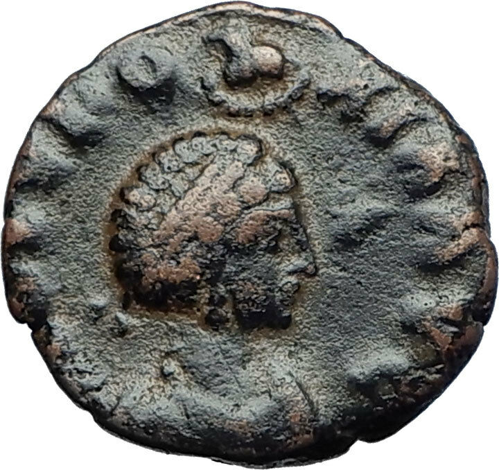 EUDOXIA Arcadius Wife 400AD Authentic Ancient Roman Coin HAND OF GOD i70246