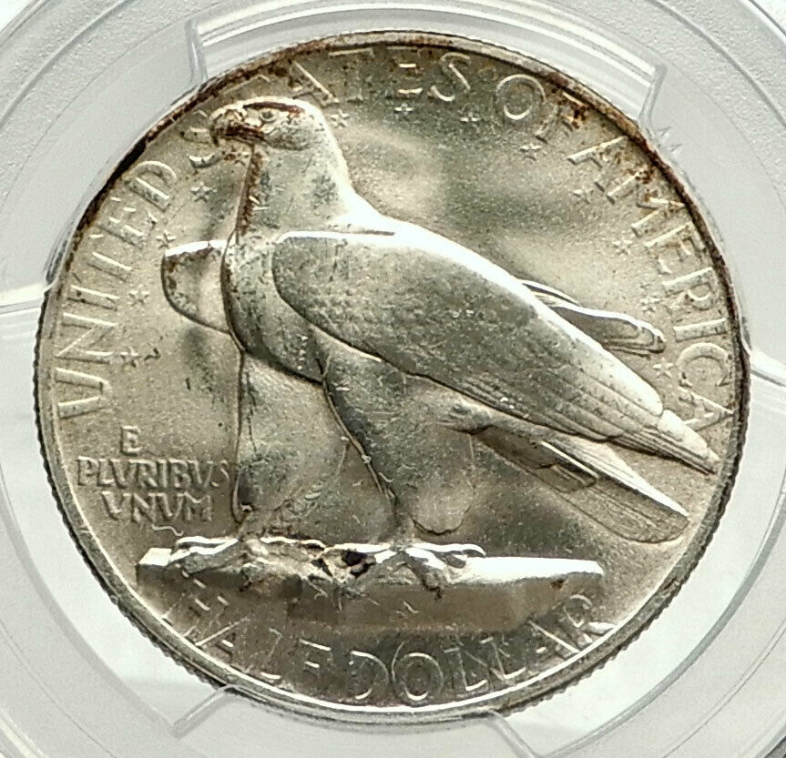 1935 CONNECTICUT CHARTER OAK Commemorative Silver Half Dollar Coin PCGS i76434