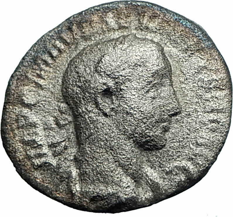 SEVERUS ALEXANDER 222AD Rome Authentic Silver Ancient Roman Coin Aequitas i77302