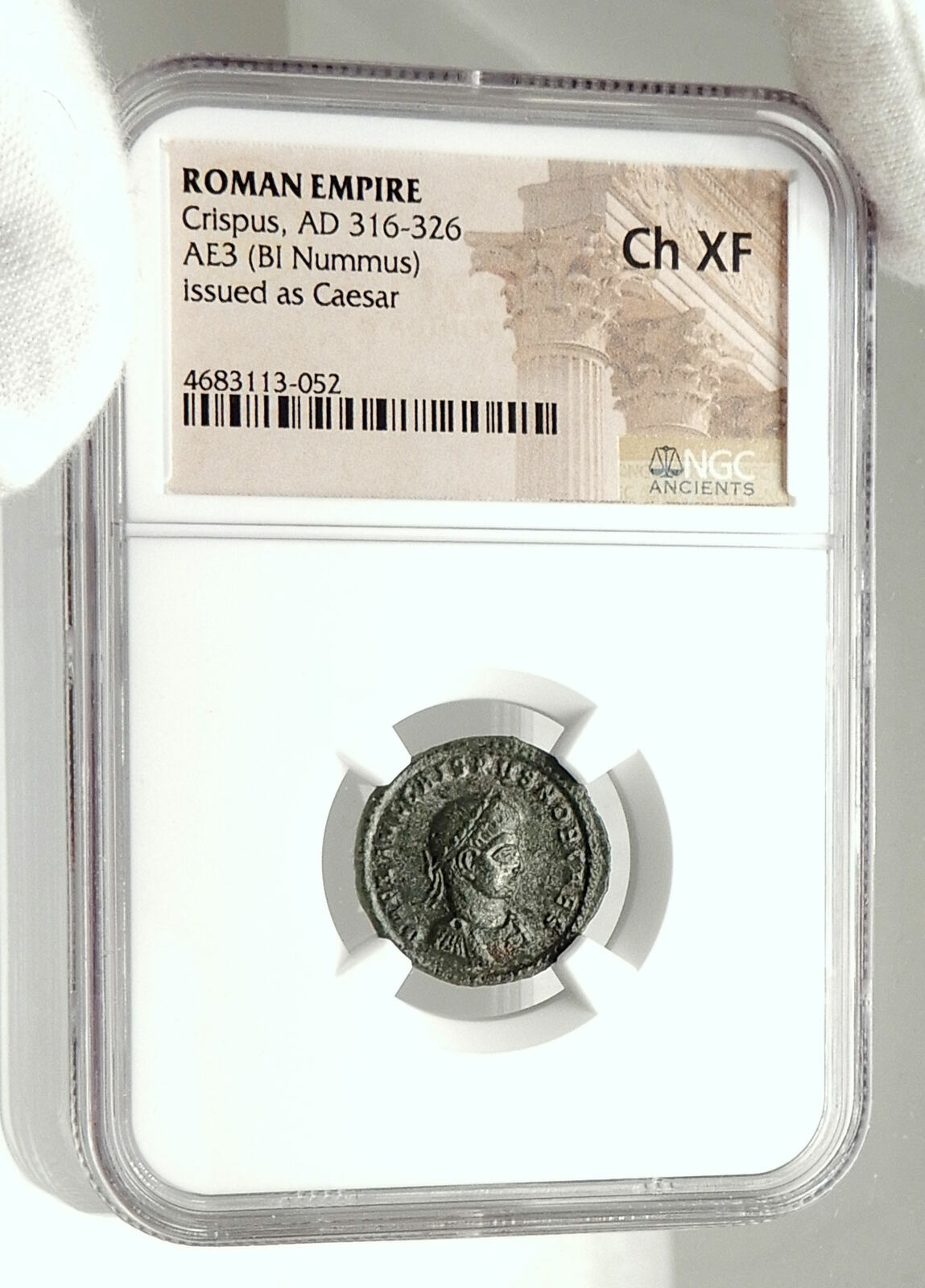 CRISPUS son of Constantine I the Great Authentic Ancient Roman Coin NGC i76304