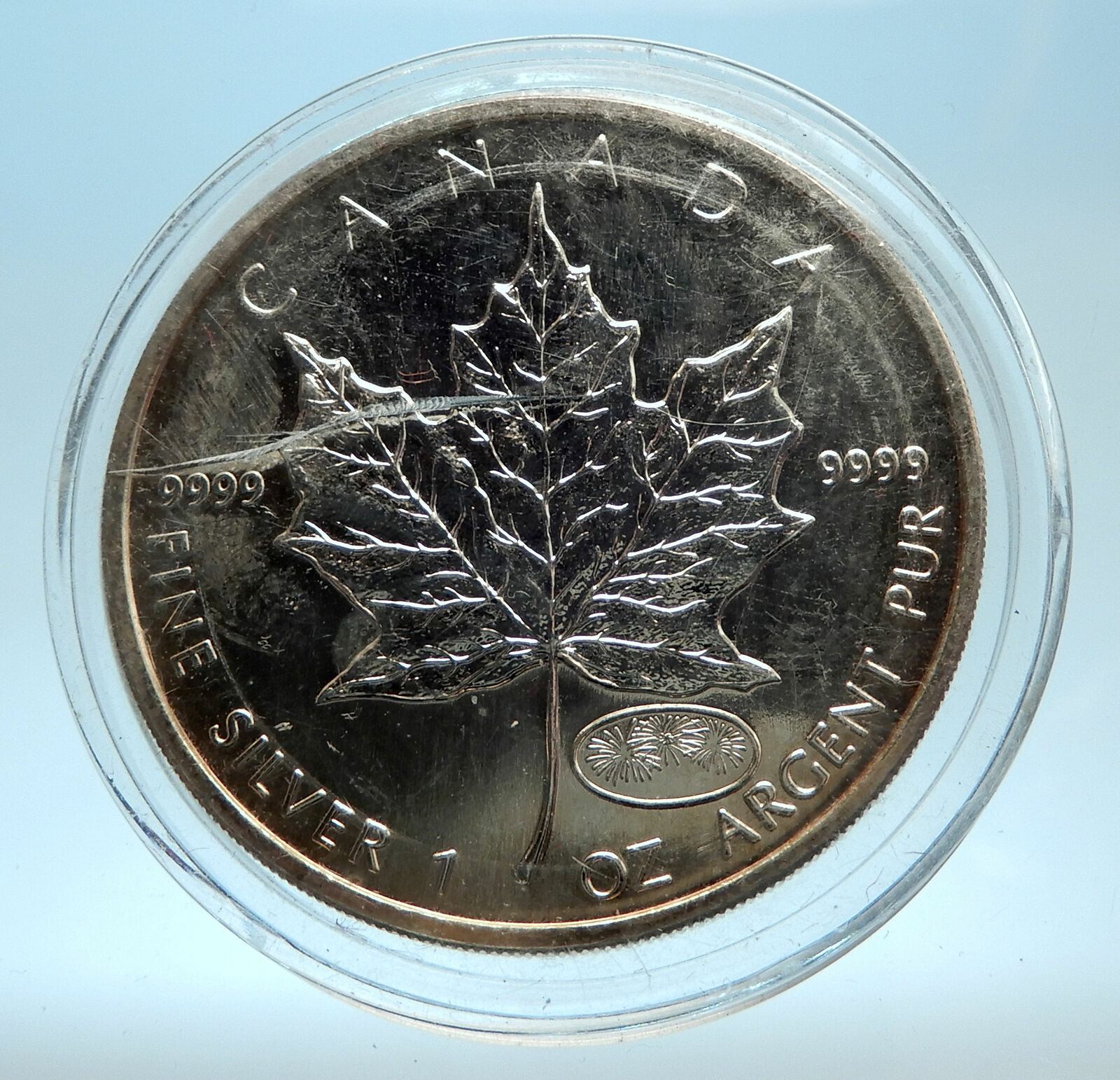 1999 CANADA UK Queen Elizabeth II MAPLE LEAF 1 OZ Genuine Silver $5 Coin i77539