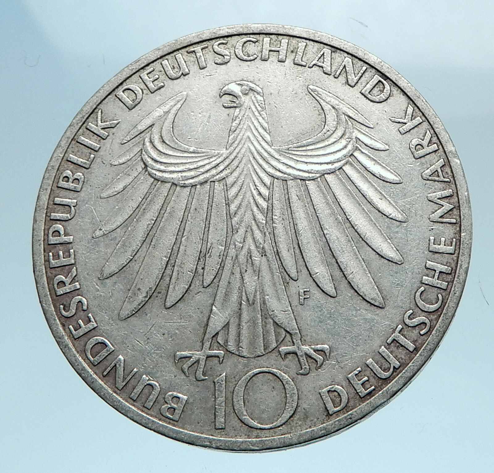 1972 Germany Munich Summer Olympics XX ATHLETES on 10 Mark Silver Coin i77708