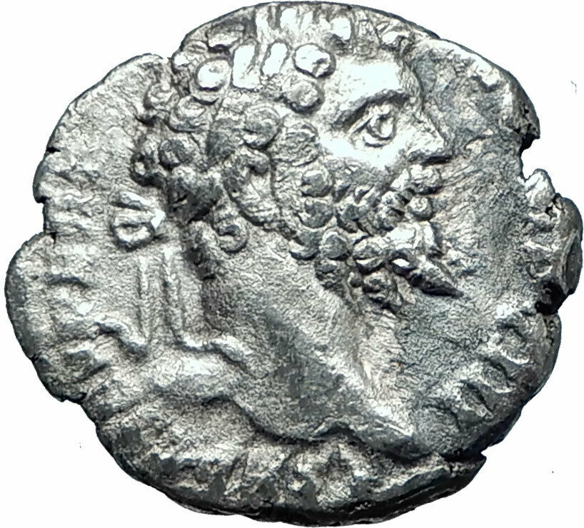 SEPTIMIUS SEVERUS 196AD Rome Silver Ancient Roman Coin Indulgentia i77957