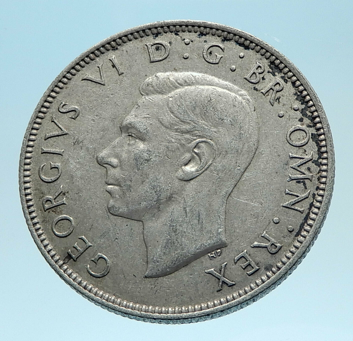 1941 United Kingdom Great Britain GEORGE VI Silver Florin 2Shillings Coin i77811