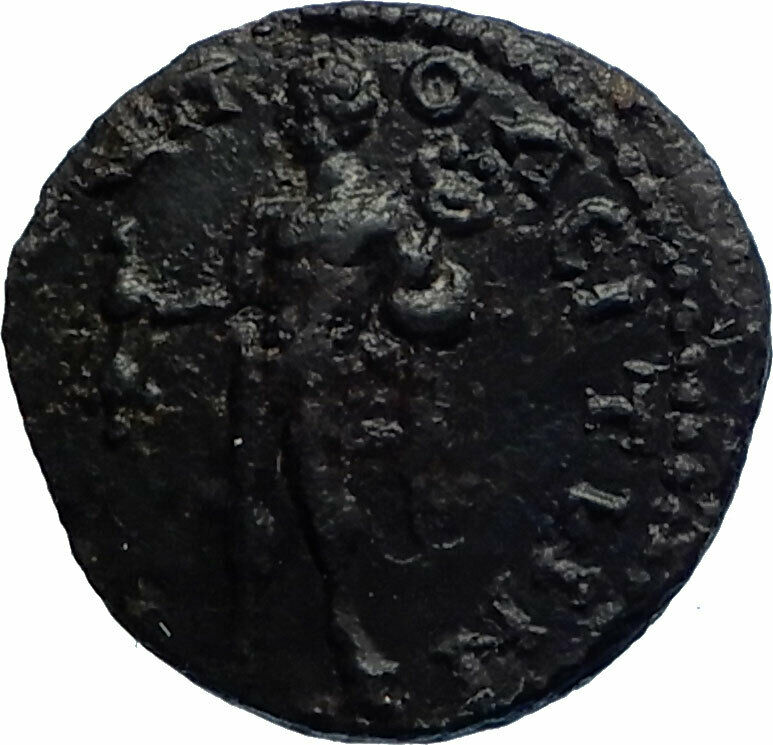 SEPTIMIUS SEVERUS Authentic Ancient MARCIANOPOLIS Roman Coin w HERMES i77419