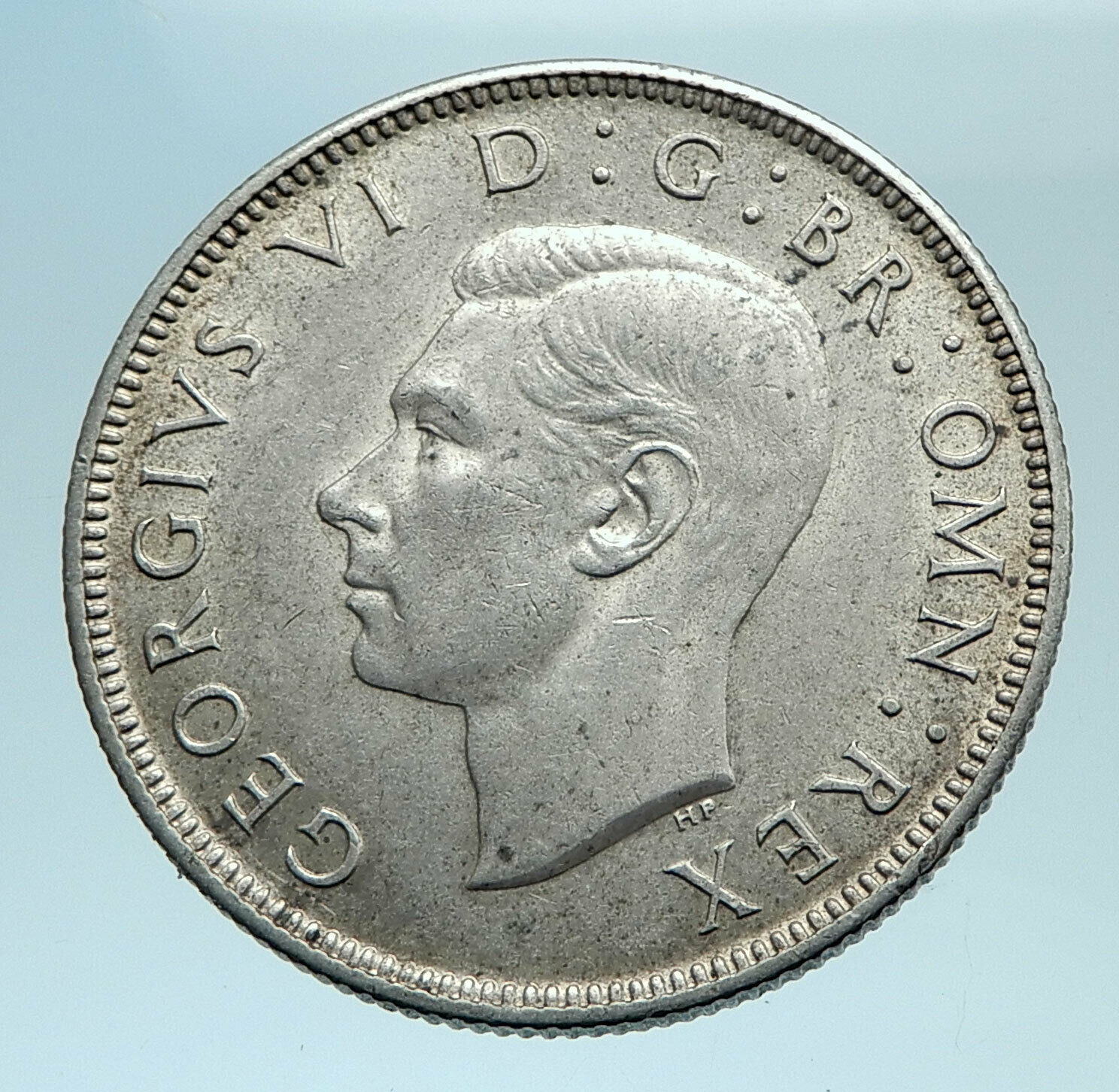 1943 United Kingdom Great Britain GEORGE VI Silver Florin 2Shillings Coin i78314