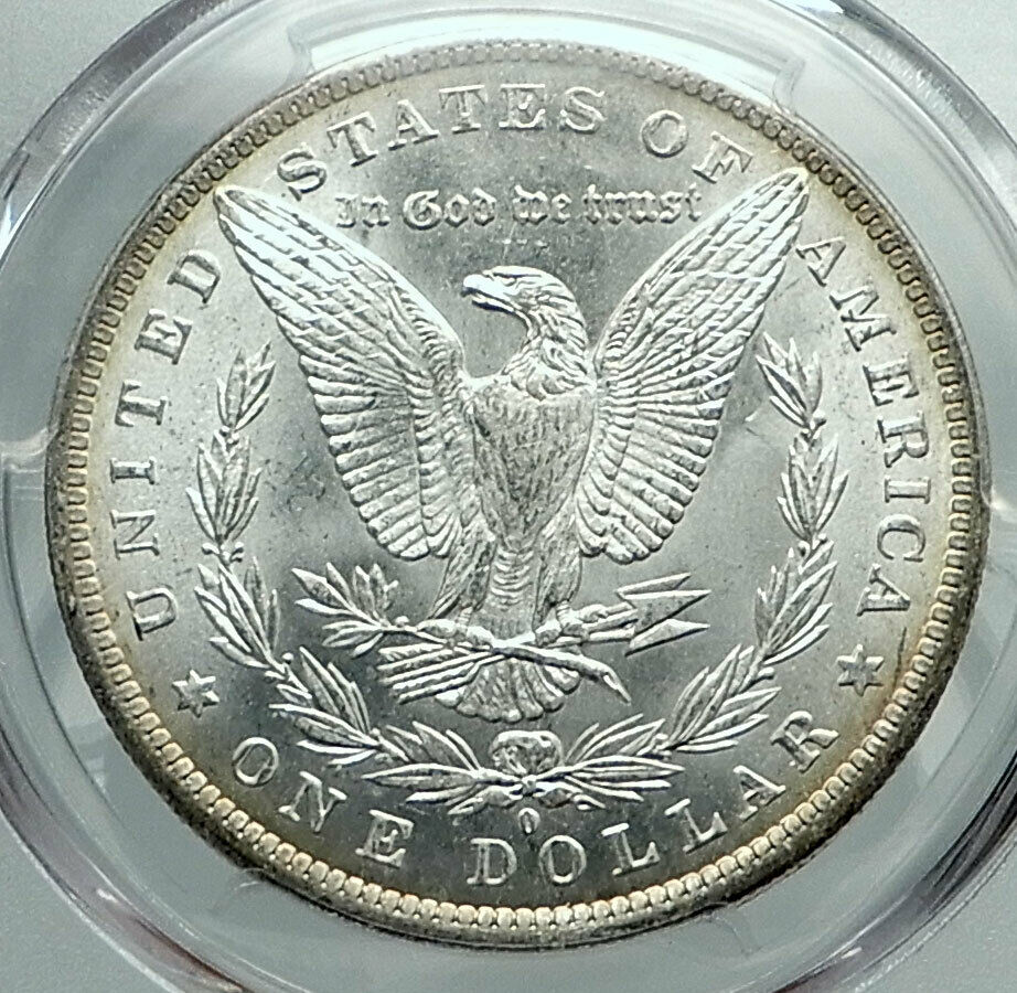 1884 UNITED STATES of America SILVER Morgan US Dollar Coin EAGLE PCGS MS i78496