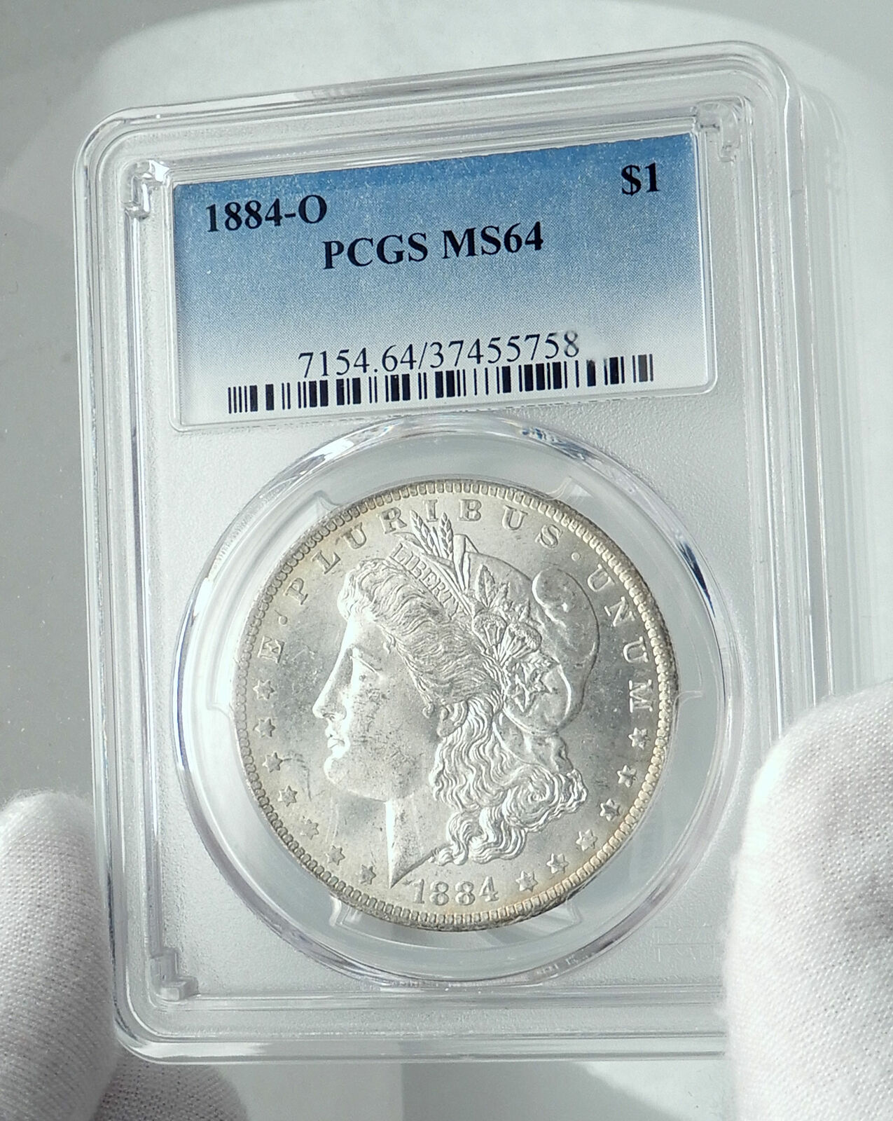 1884 UNITED STATES of America SILVER Morgan US Dollar Coin EAGLE PCGS MS i78496