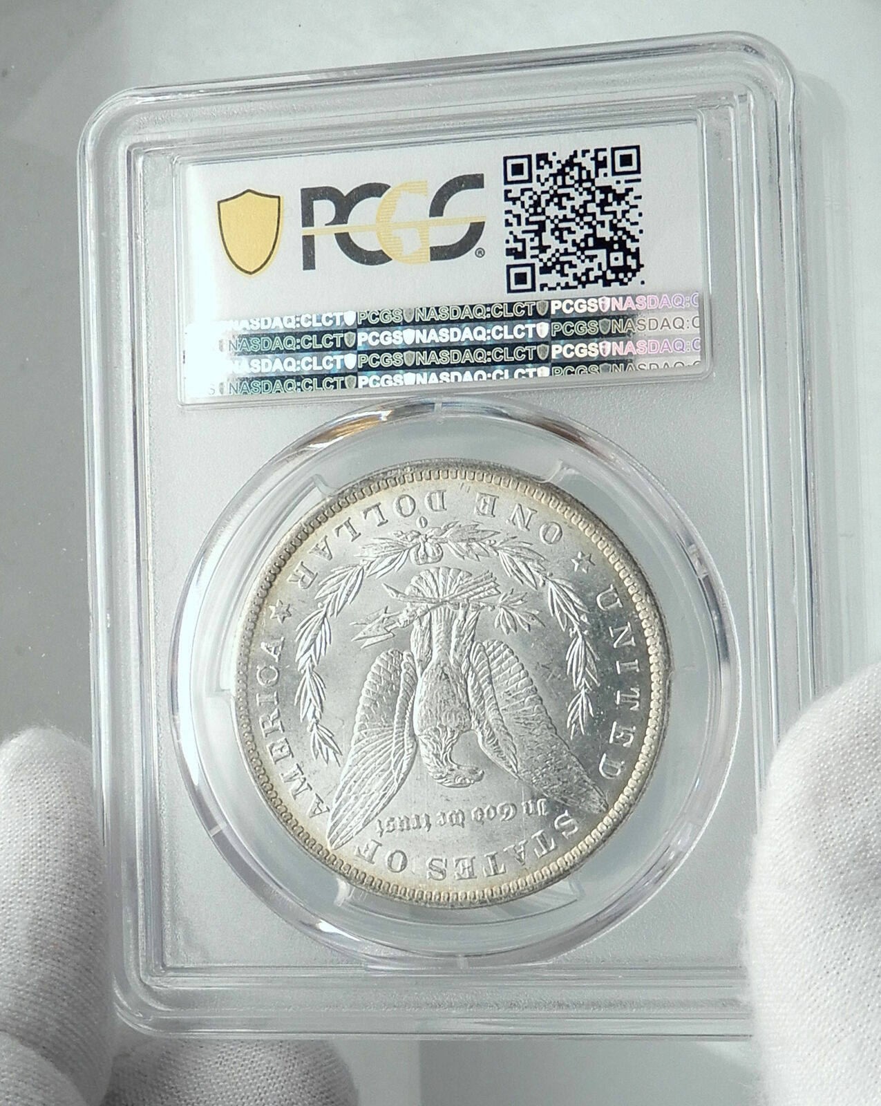 1884 UNITED STATES of America SILVER Morgan US Dollar Coin EAGLE PCGS MS i78496