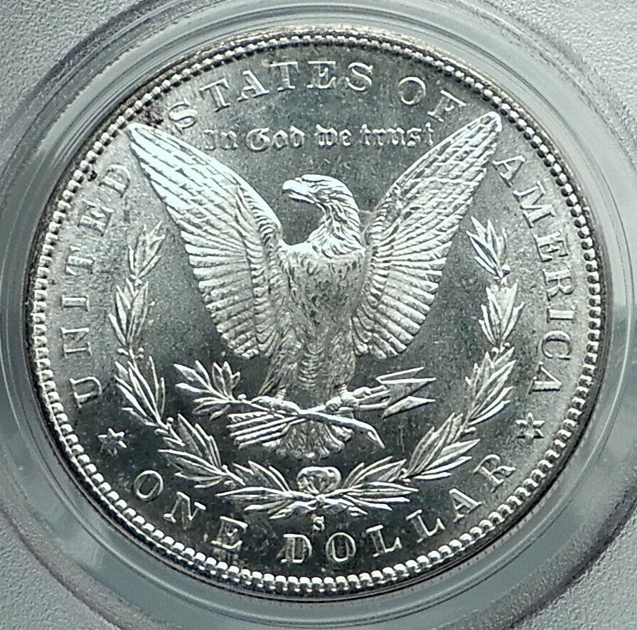 1882 UNITED STATES of America SILVER Morgan US Dollar Coin EAGLE PCGS MS i78484