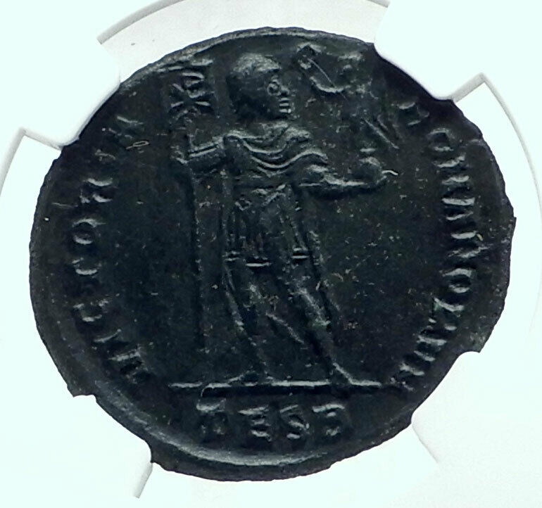 JOVIAN Authentic Ancient 363AD Thessalonica AE1 Genuine Roman Coin NGC i78520