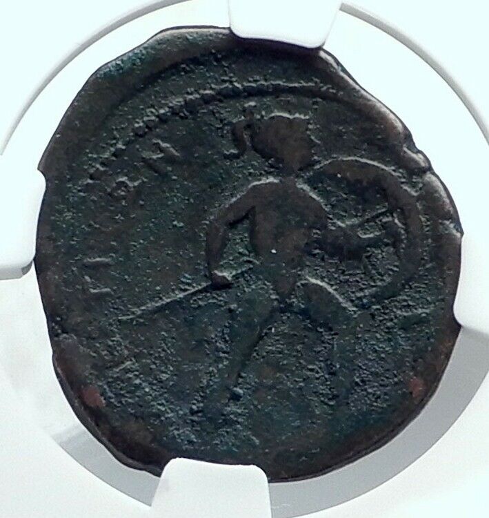 ANTIOCHOS III MEGAS Seleukid Ancient RARE 26mm Greek Coin w ELEPHANT NGC i78678