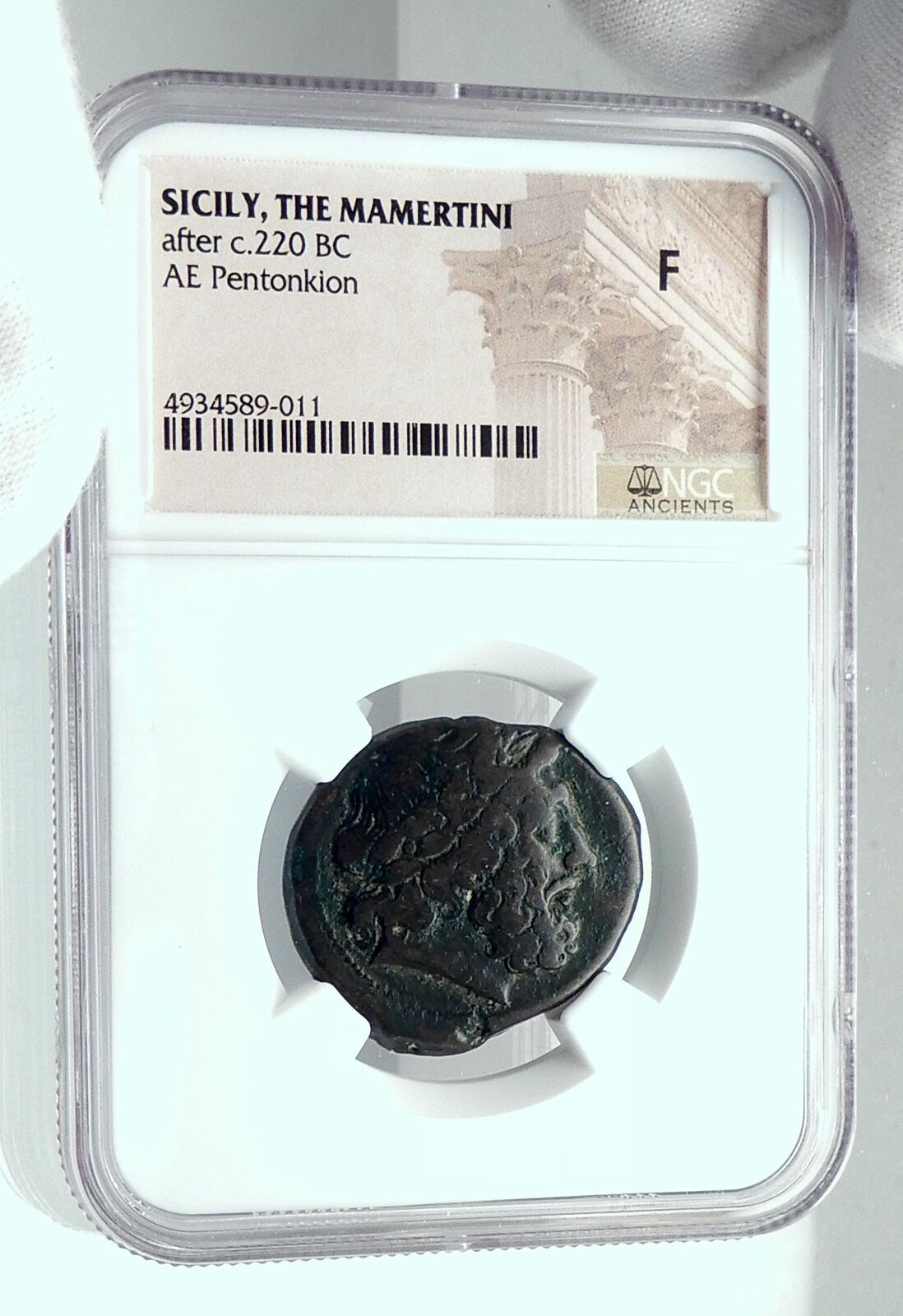 ANTIOCHOS III MEGAS Seleukid Ancient RARE 26mm Greek Coin w ELEPHANT NGC i78678